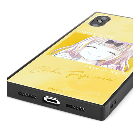 『かぐや様は告らせたい?~天才たちの恋愛頭脳戦~』藤原千花 Ani-Art スクエア強化ガラスiPhoneケース